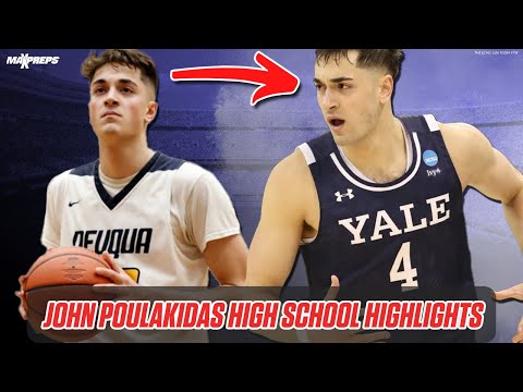 YALE’S JOHN POULAKIDAS WAS HAND DOWN, MAN DOWN IN HIGH SCHOOL | HIGHLIGHTS 🪣 🏀