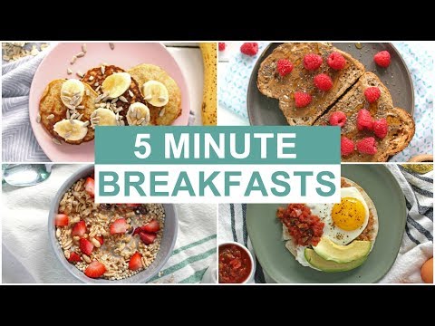 easy 5 minute breakfast recipes healthy breakfast ideas