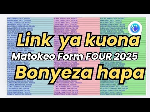 NECTA CSEE RESULTS MATOKEO YA MTIHANI WA FORM FOUR 2025–2026 (CSEE 2025)”