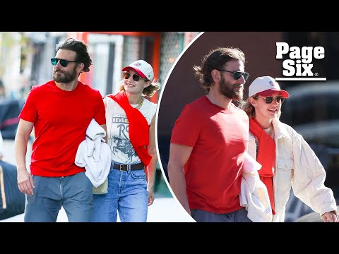 Gigi Hadid and Bradley Cooper match in red for stroll in New York City