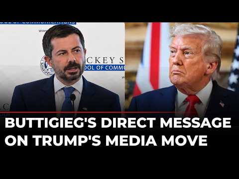 'That Should Outrage Americans': Pete Buttigieg Takes Direct Aim <strong>At</strong> Trump Over <strong>Media</strong> Move