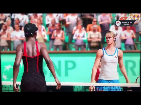 GRAND SLAM TENNIS 2 EA SPORTS FADES & FANTASY CLASSICS SUPERSTAR LEVEL Chris Evert VS V. Williams 2