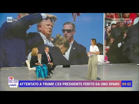 Attentato a Trump - Unomattina estate 15/07/2024