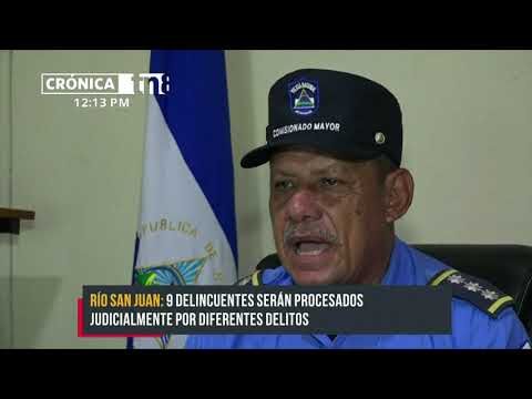 Operatividad policial en Río San Juan deja a 9 sujetos tras las rejas - Nicaragua
