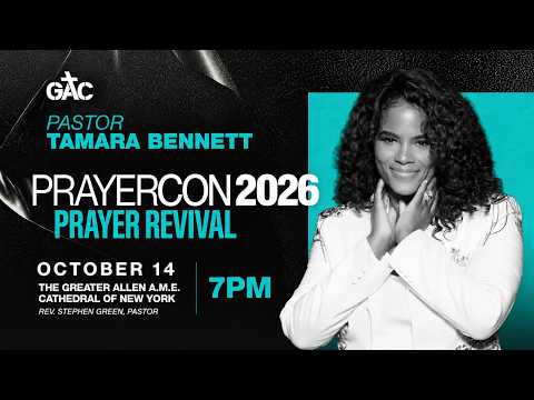 Pastor Tamara Bennett ministering in NY at PrayerCon2026 | 10.14.26