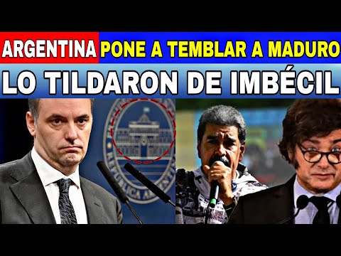 ARGENTINA TILDA DE IMBÉClL A NICOLÁS MADURO POR HABLAR MAL DE JAVIER MILEI-NOTICIAS DE VENEZUELA HOY