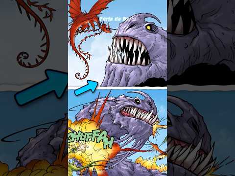 O DIA QUE O MORTE PÚRPURA ATACOU A ILHA DE BERK! #shorts