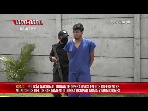 Caen delincuentes de peligrosidad por cometer fechorías en Boaco - Nicaragua