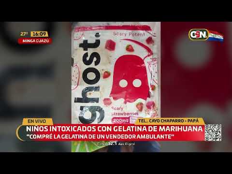 Niños intoxicados con gelatina de marihuana