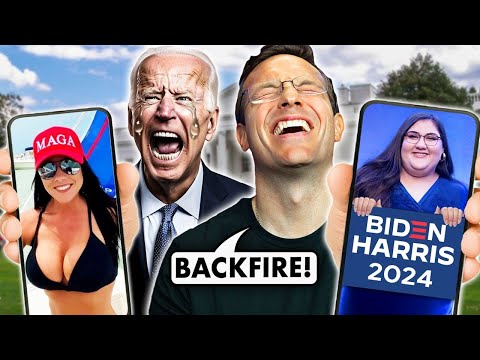 BACKFIRE! MAGA Chicks HIJACK Viral DNC Trend, Biden Voters HUMILIATED | 'There's A BIG Difference'
