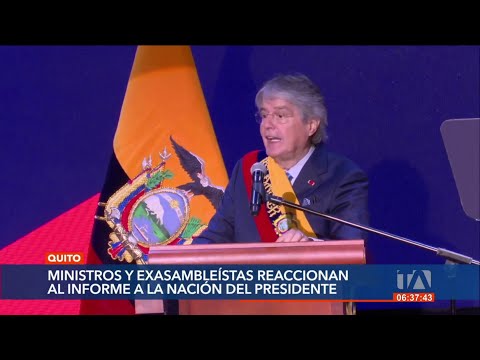 Ministros y exasambleístas reaccionan al Informe a la Nación del presidente Lasso