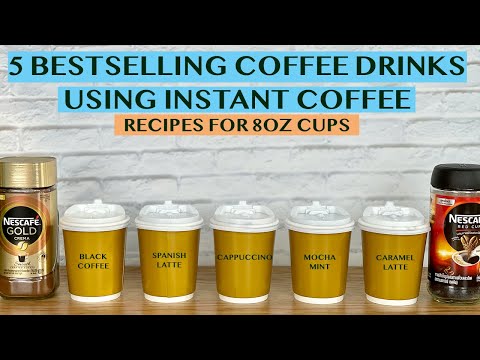 NSTANT COFFEE SERIES: CAFE-STYLE HOT COFFEE BESTSELLERS IN 8OZ TO-GO CUPS