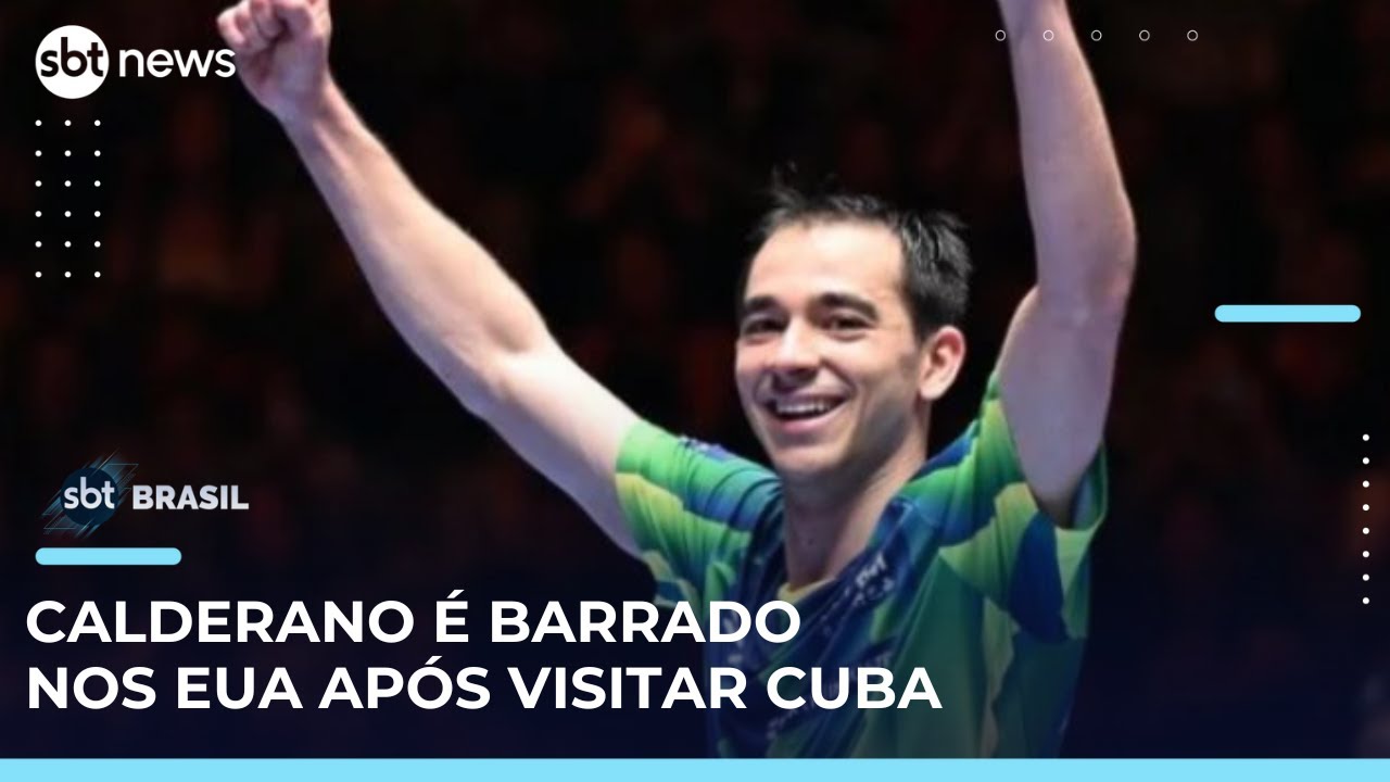 Hugo Calderano é impedido de entrar nos EUA e fica fora de competição | SBTBrasil