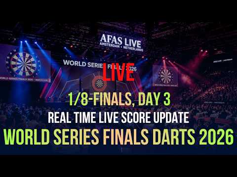World Series Finals Darts 2026 | 1/8-Finals, Day 3 | Live Score Update