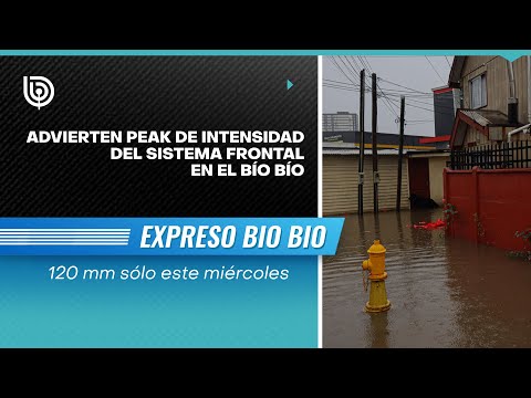 Advierten PEAK de intensidad del SISTEMA FRONTAL en el Bío Bío