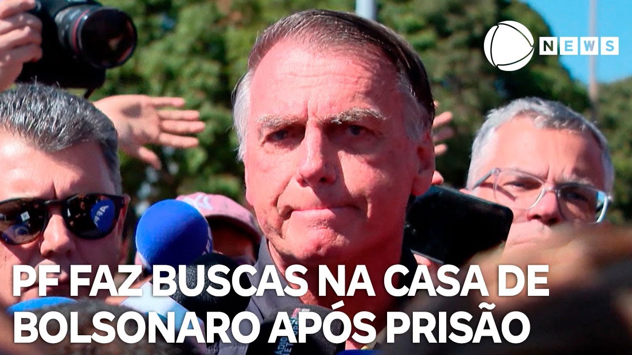 PF faz buscas na casa de Bolsonaro após Moraes decretar prisão domiciliar
