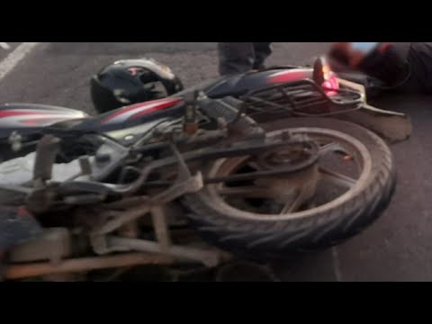 Motorista sufre accidente en San José, Villa Nueva