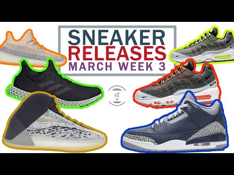 March 2021 Sneaker Releases Week 3 || FutureCraft 4D, Yeezy Quantum Sea Teal, Yeezy 350 V2 Ash Pearl