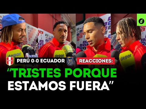 PAOLO GUERRERO, GALLESE, CARRILLO Y LÓPEZ tras el PERÚ 0-0 ECUADOR | Depor