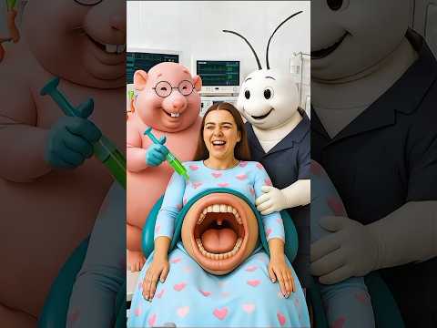 ⚡Evolution of animal: pig doctor and nurse with pregnant woman in hospital room #shotrs