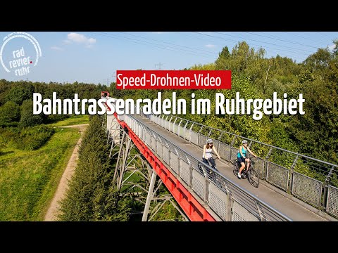 Bahntrassenradeln im Ruhrgebiet | Speed-Drohnen-Flug | Erzbahntrasse & Zollvereinweg