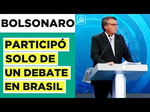 Bolsonaro participó solo en debate: Lula no fue al encuentro televisado