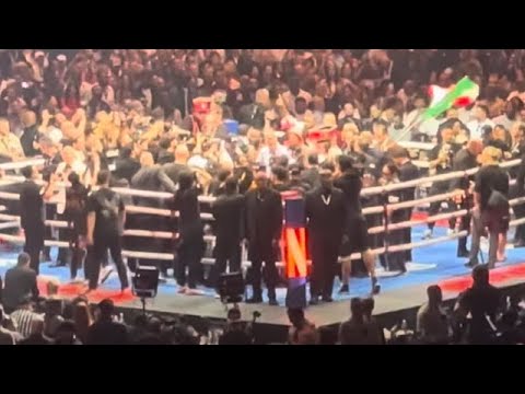 LIVE Crowd REACTION to Terence Crawford BEATING Canelo at Allegiant Stadium