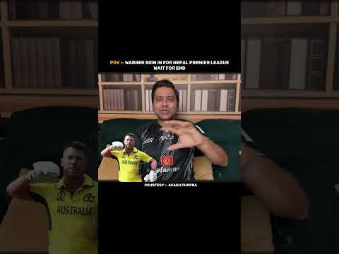 Akash Chopra On David Warner Sign For <strong>NPL</strong> ❤... #shorts #cricket