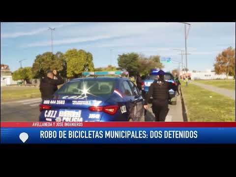 Robo de bicicletas municipales. Dos detenidos. Avellaneda y José Ingenieros.