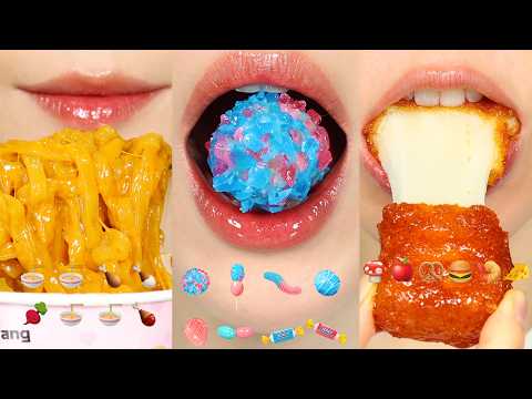 <strong>KFC</strong>&amp;까르보불닭 캔디탕후루 먹먹드 이모지asmr먹방