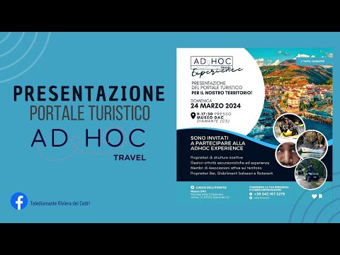 Presentazione Portale “Ad Hoc Travel Experience”