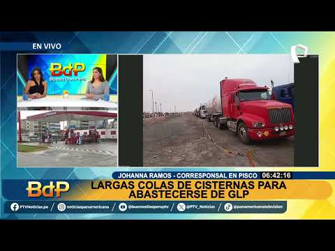 Pisco: decenas de camiones cisterna forman largas colas para abastecerse de GLP
