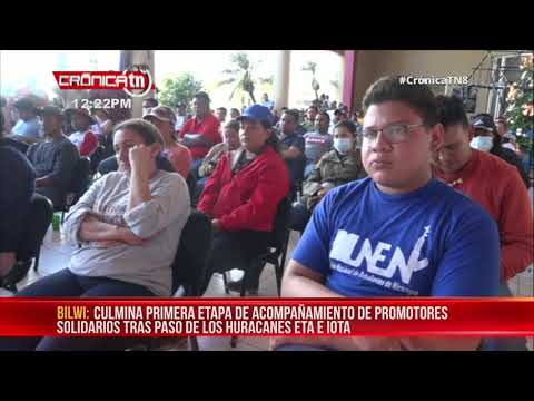 Promotores solidarios acompañaron a familias afectadas por huracanes en el Caribe Norte – Nicaragua