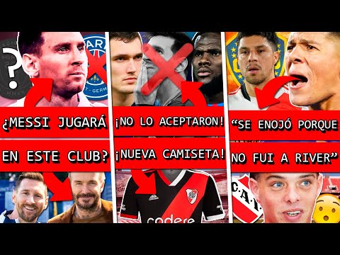 ¿Apareció NUEVO club para MESSI?+  2 JUGADORES lo rechazaron en BARÇA+ Camiseta RIVER+ ROJO vs ENZO