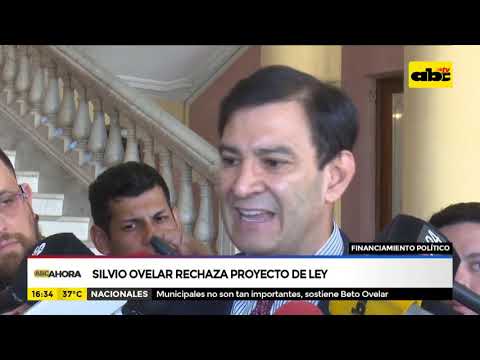 Silvio Ovelar rechaza proyecto de ley de trazabilidad del financiamiento político