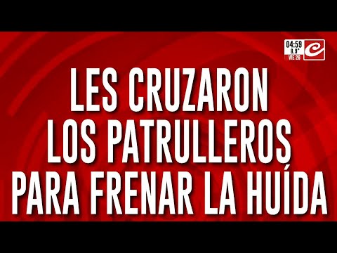 Persecución termina con impresionante choque y detenidos en Avellaneda