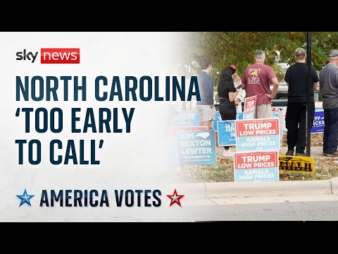 Result too early to call in swing state of North Carolina | US Election 2024