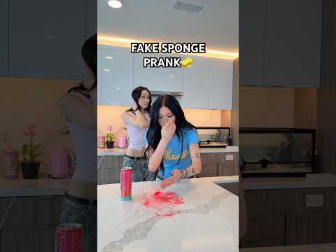 FAKE SPONGE PRANK😂😂#elsarca #tiktok