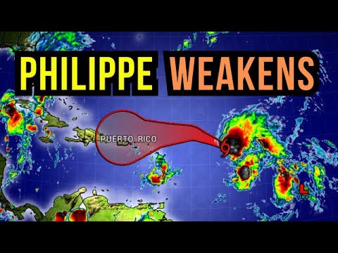 Philippe Weakens with Leftovers headed to the Caribbean…