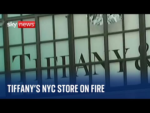 Large fire breaks out at iconic Tiffany's jewellery store in New York City