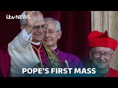 Leo XIV celebrates his first mass as pope after historic election - watch live