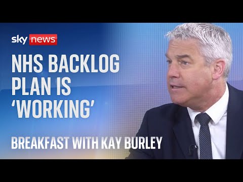 Steve Barclay: NHS backlog plan is 'working'