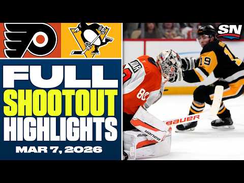 Philadelphia Flyers at Pittsburgh Penguins | FULL Shootout Highlights - March 7, 2026