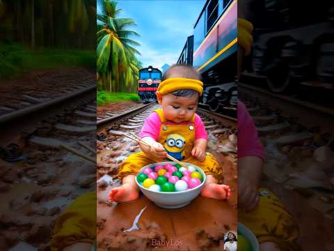 ❤️ Evolution of Baby: Train Attack on Baby for Food Eating #cat #cute #love #shorts BabyLos 93