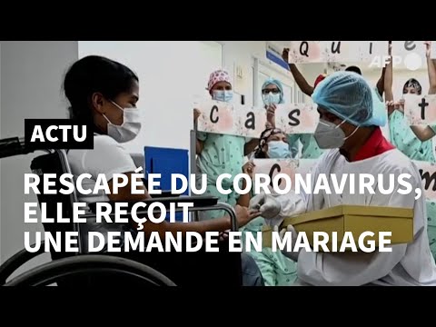 Rescapée du coronavirus, une Colombienne demandée en mariage à la clinique | AFP