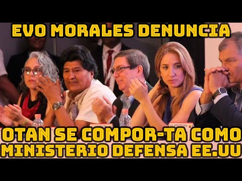 EVO MORALES PIDE UNIDAD PARA GARANTIZAR LA SOBERANIA DEL PUEBLO DESDE MÉXICO..