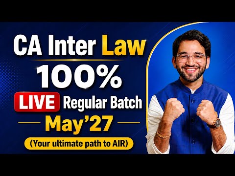Full Details of My Upcoming LIVE Law Batch | CA Inter | ICAI | CA Shubham Singhal 