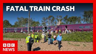 Thumbnail for the video "One dead and 11 very seriously injured in Bedford train crash | BBC News" from BBC News