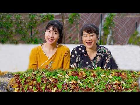 奕甜甜吃妈妈做的秘制超级大大大烤鱼