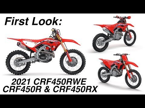 First Look: 2021 Honda CRF450R Works Edition, CRF450R, & CRF450RX